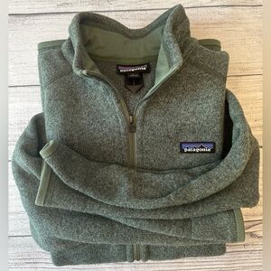 Patagonia Better Sweater Fleece Jacket in Sage Green, Full Zip, Size L, EUC